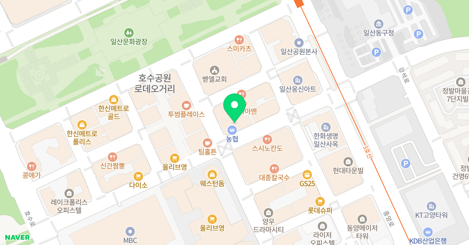 플레이댄스 학원 일산점 위치