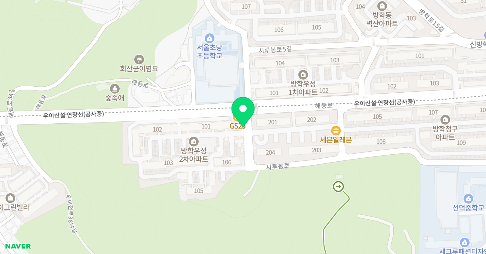 한우리 독서토론논술 방학초당 논술교습소 위치