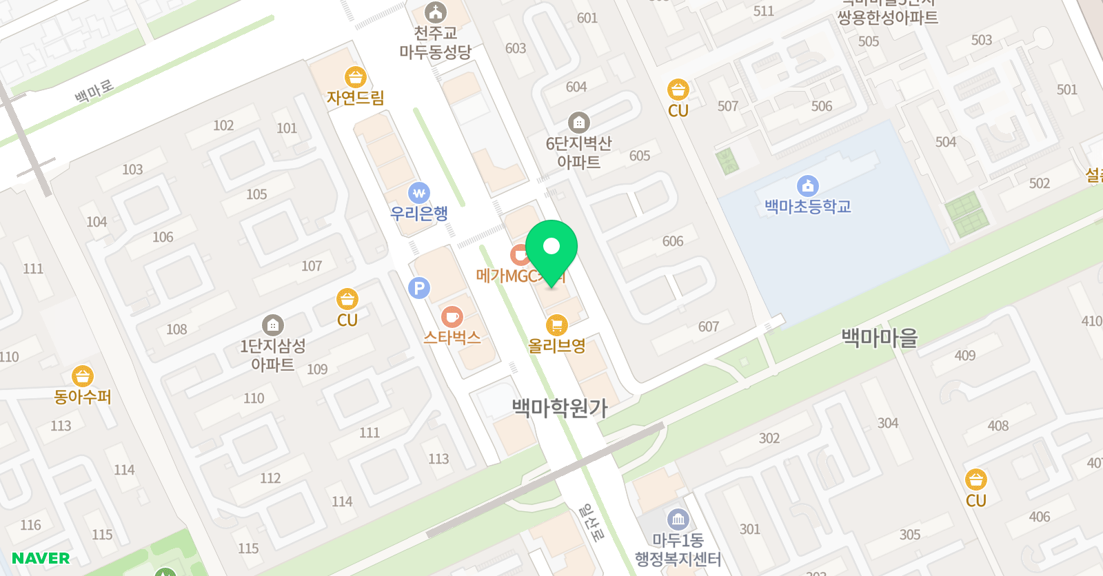 브릭스 영어학원 위치