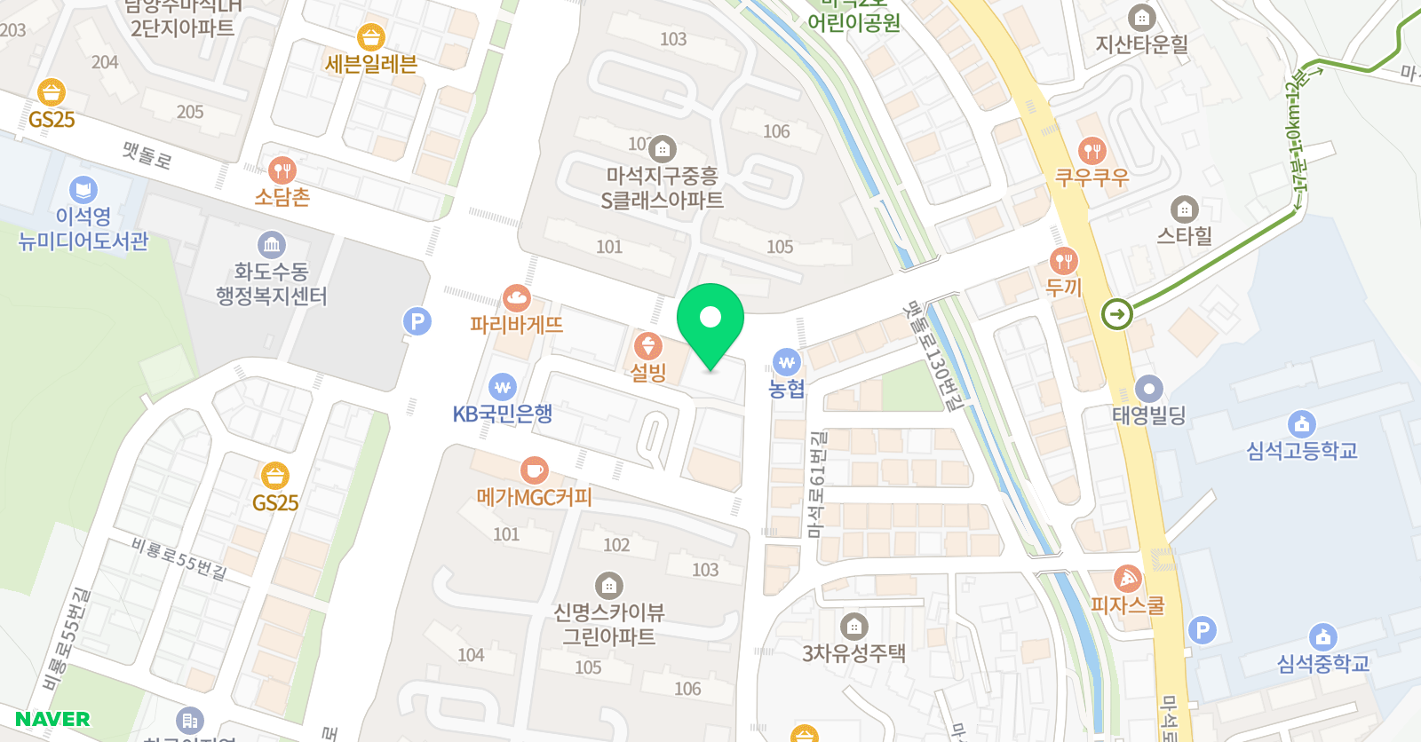 라온코딩앤영어학원 위치