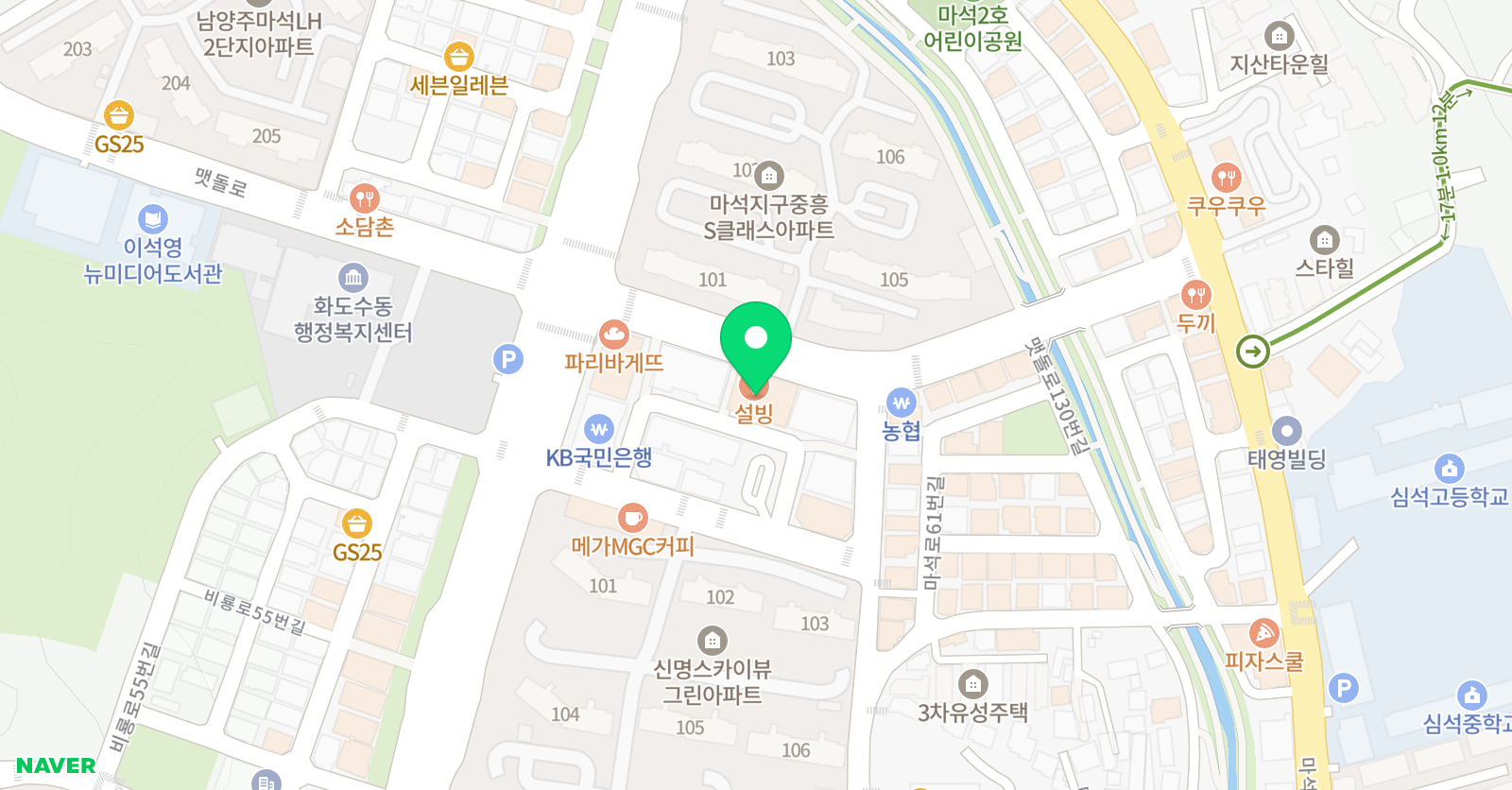 강한 수학강한영어 학원 위치
