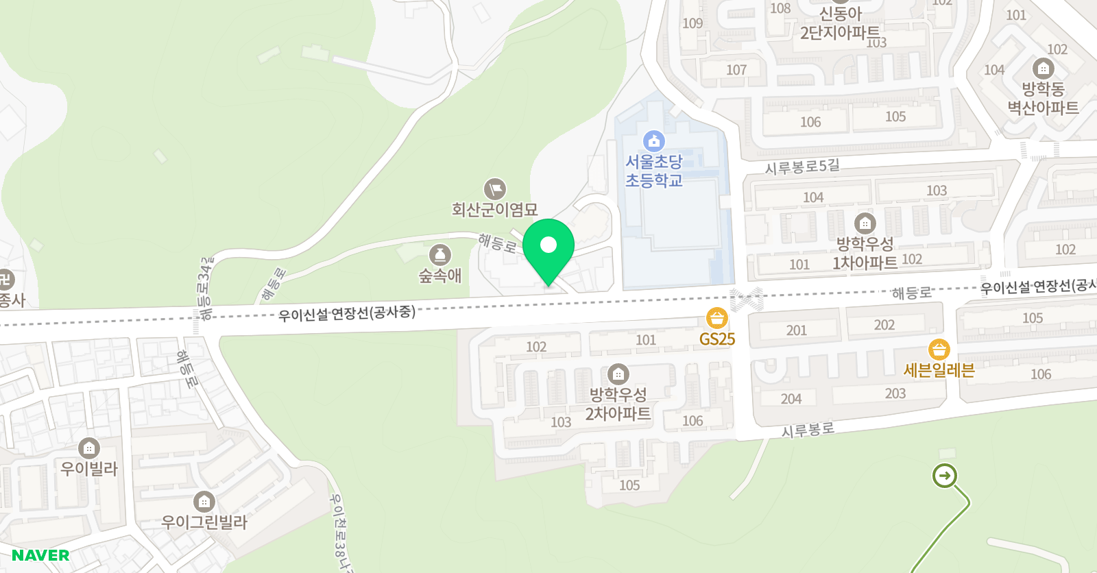 수학의 계단 위치