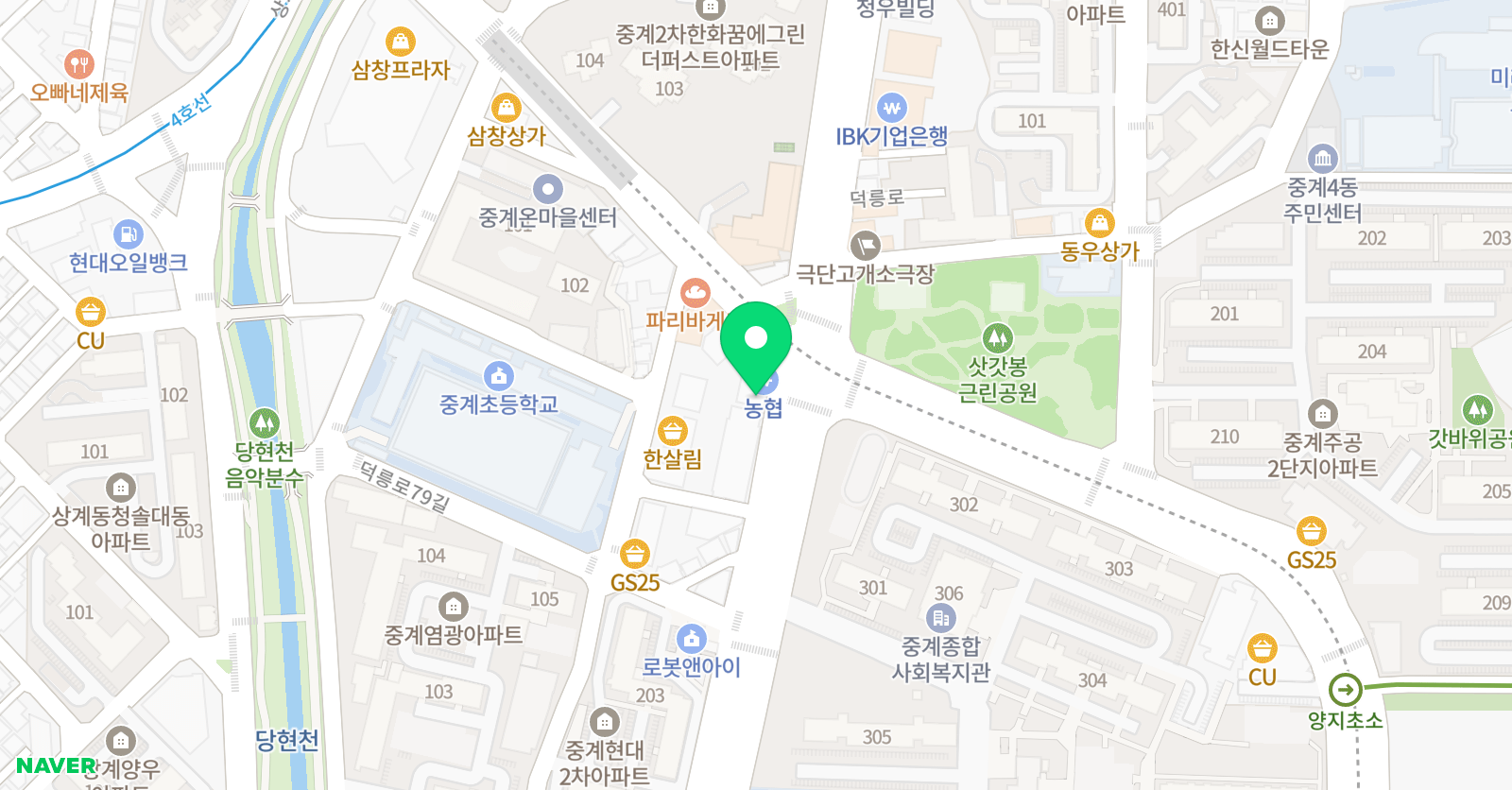몽키즈클라이밍 중계점 위치