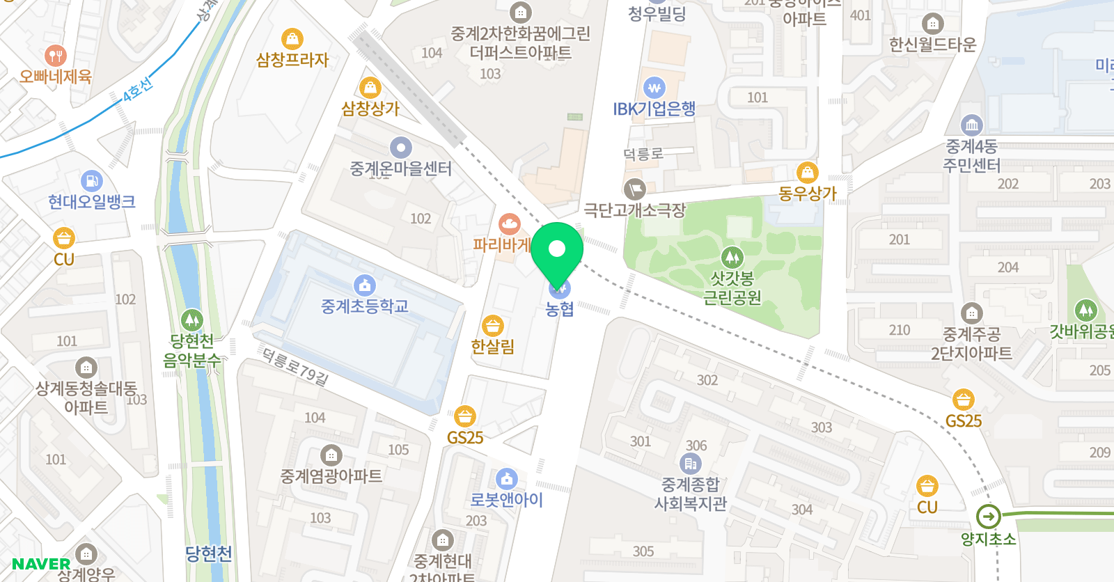 더원 학원 중계점 위치