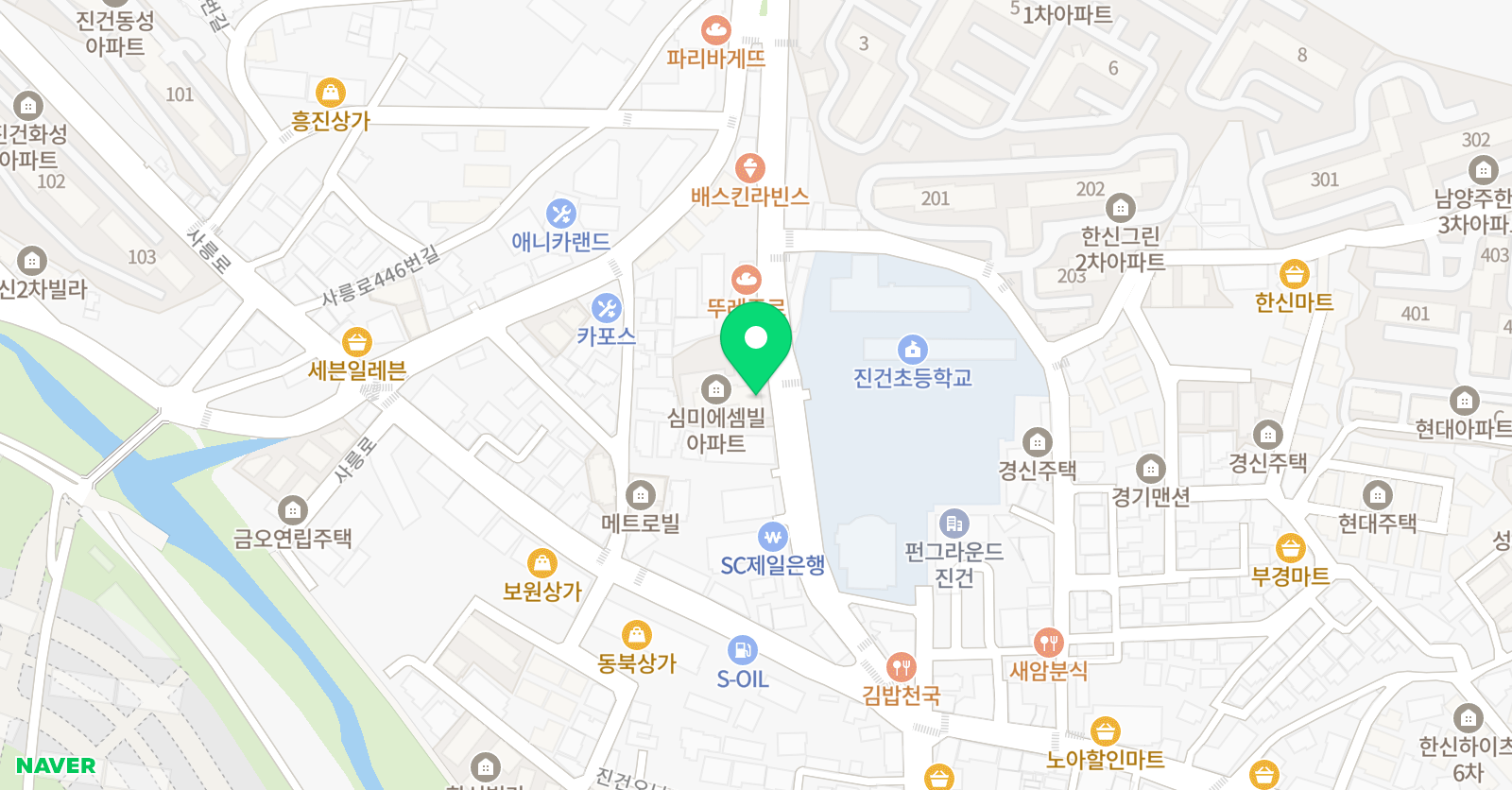 스터디클리닉 학원 위치
