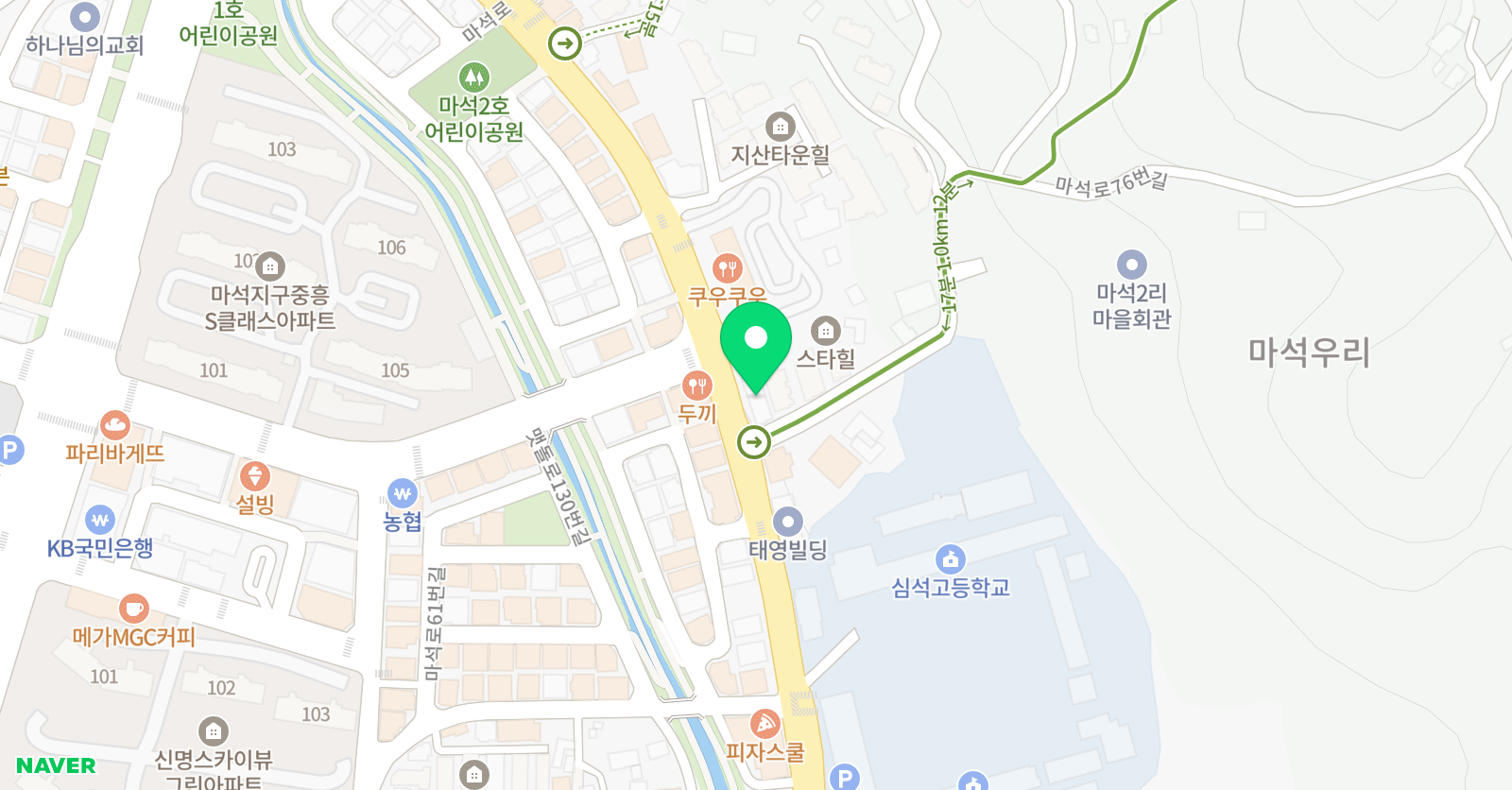 제이콥 실전 영어학원 위치