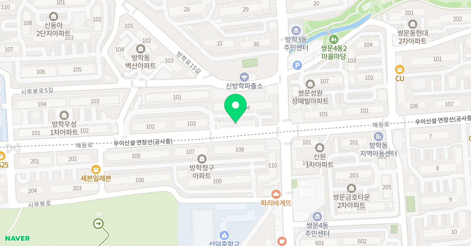 뮤직스토리랑 음악학원 위치