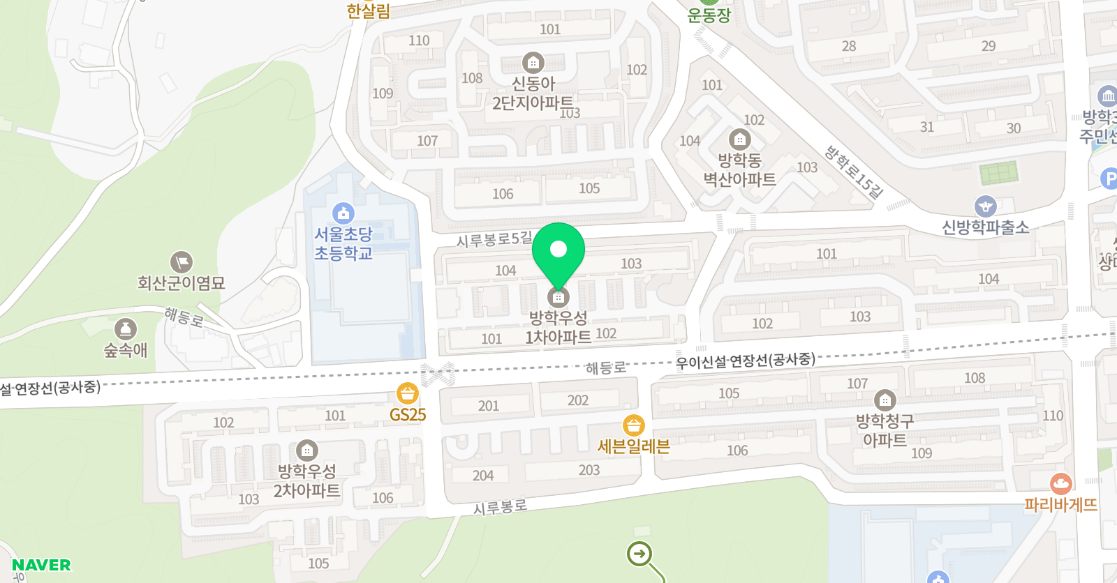 아소비 아소비학원 서울방학 우성점 위치