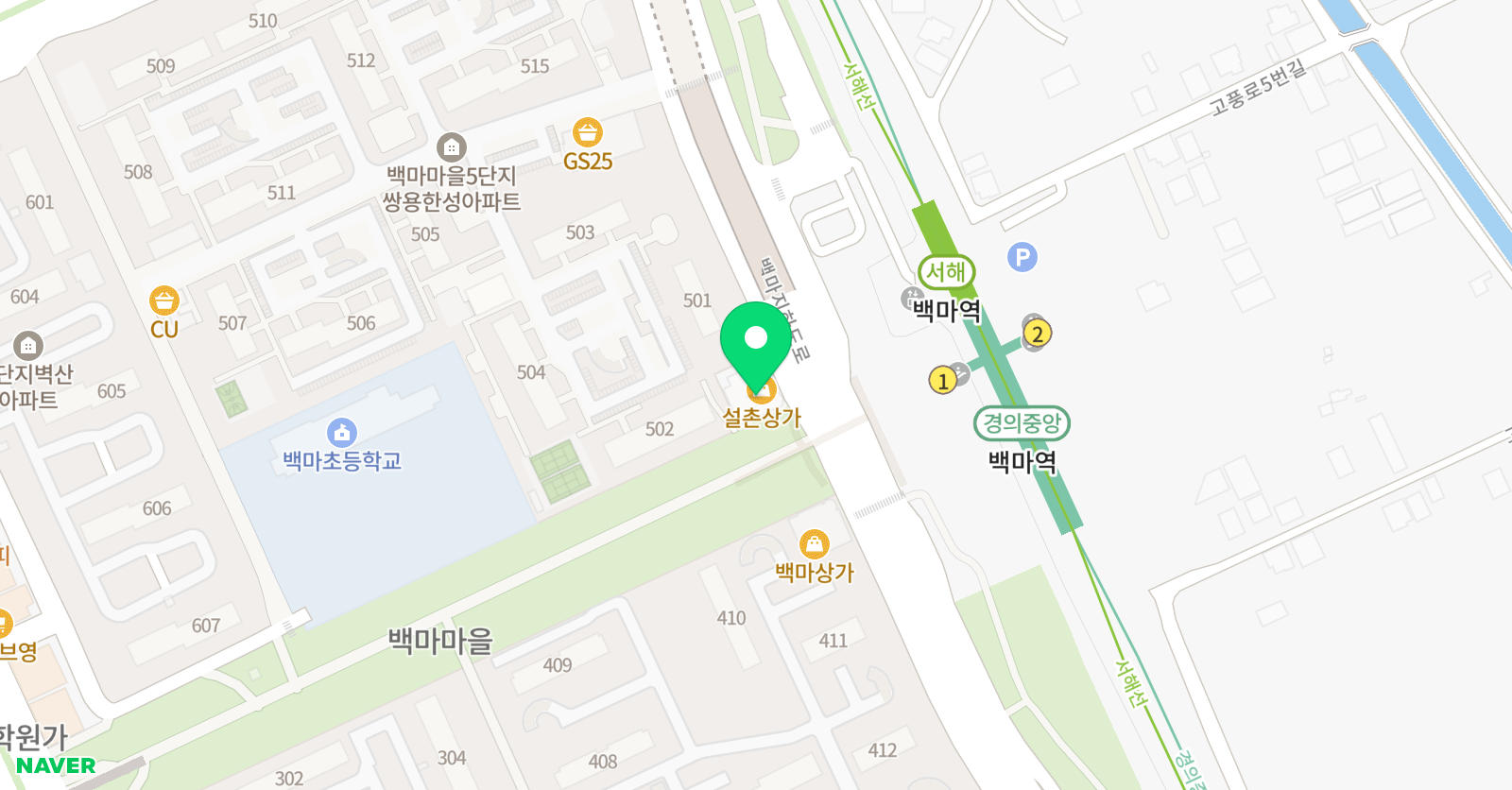 플로라 무용학원 위치
