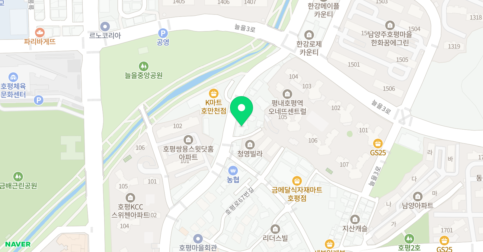 딩딩딩뮤직스쿨 호평원 위치