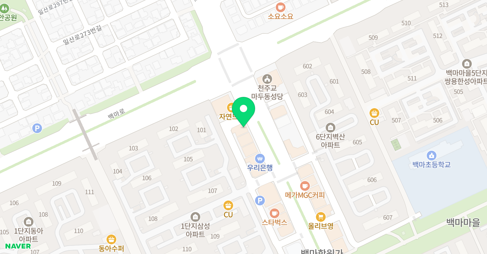상상 학원 위치