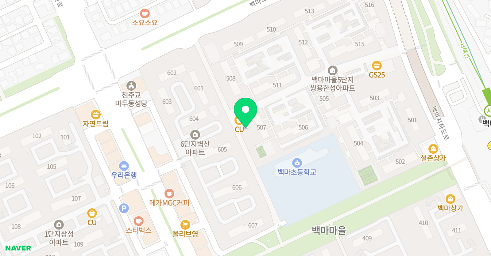 주원클래스 음악학원 위치