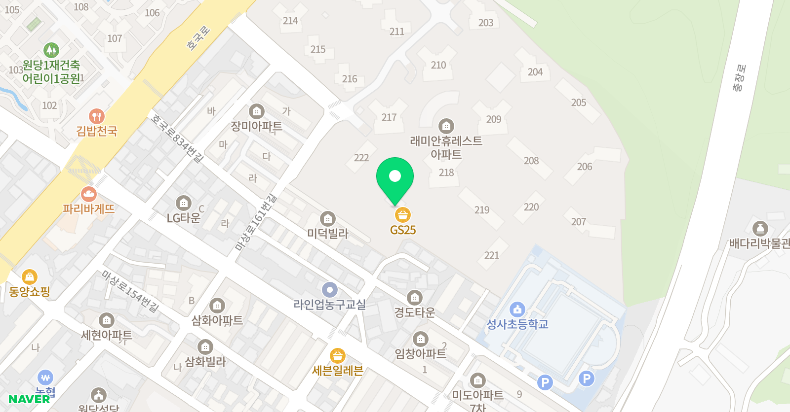뮤엠영어 래미안 영어교습소 위치