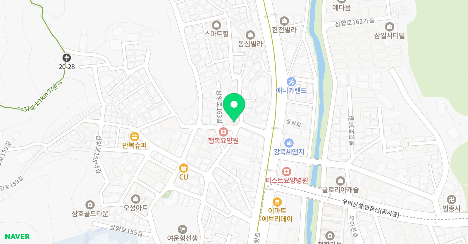 나라찬 태권도 위치