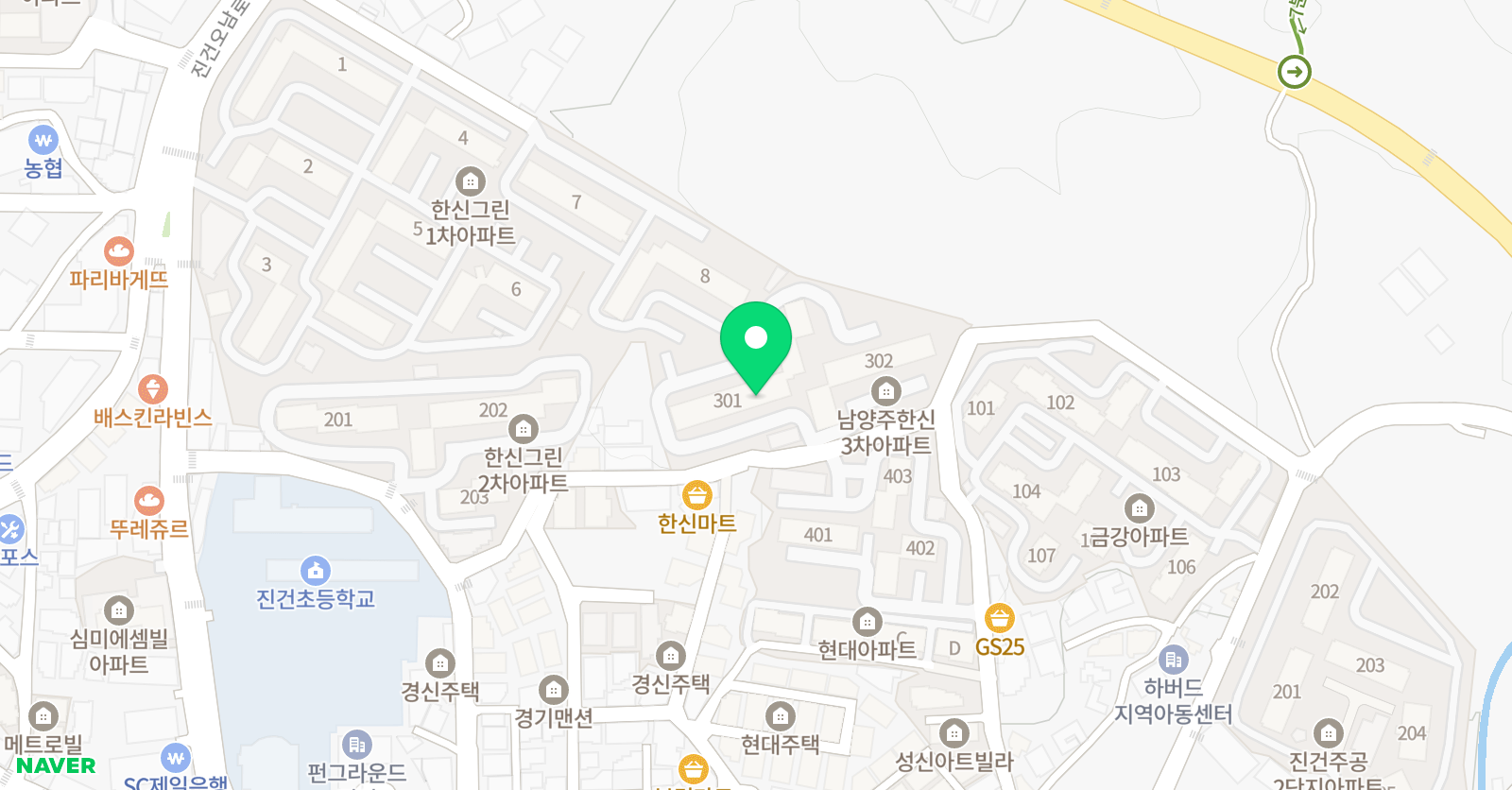 에스웰 진건 공부방 위치