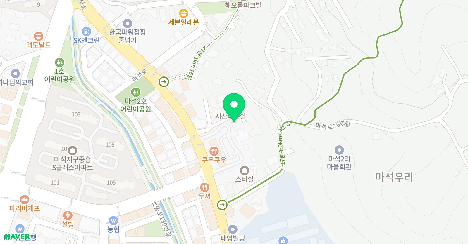 신기한나라 라운지 마석우리센터 위치