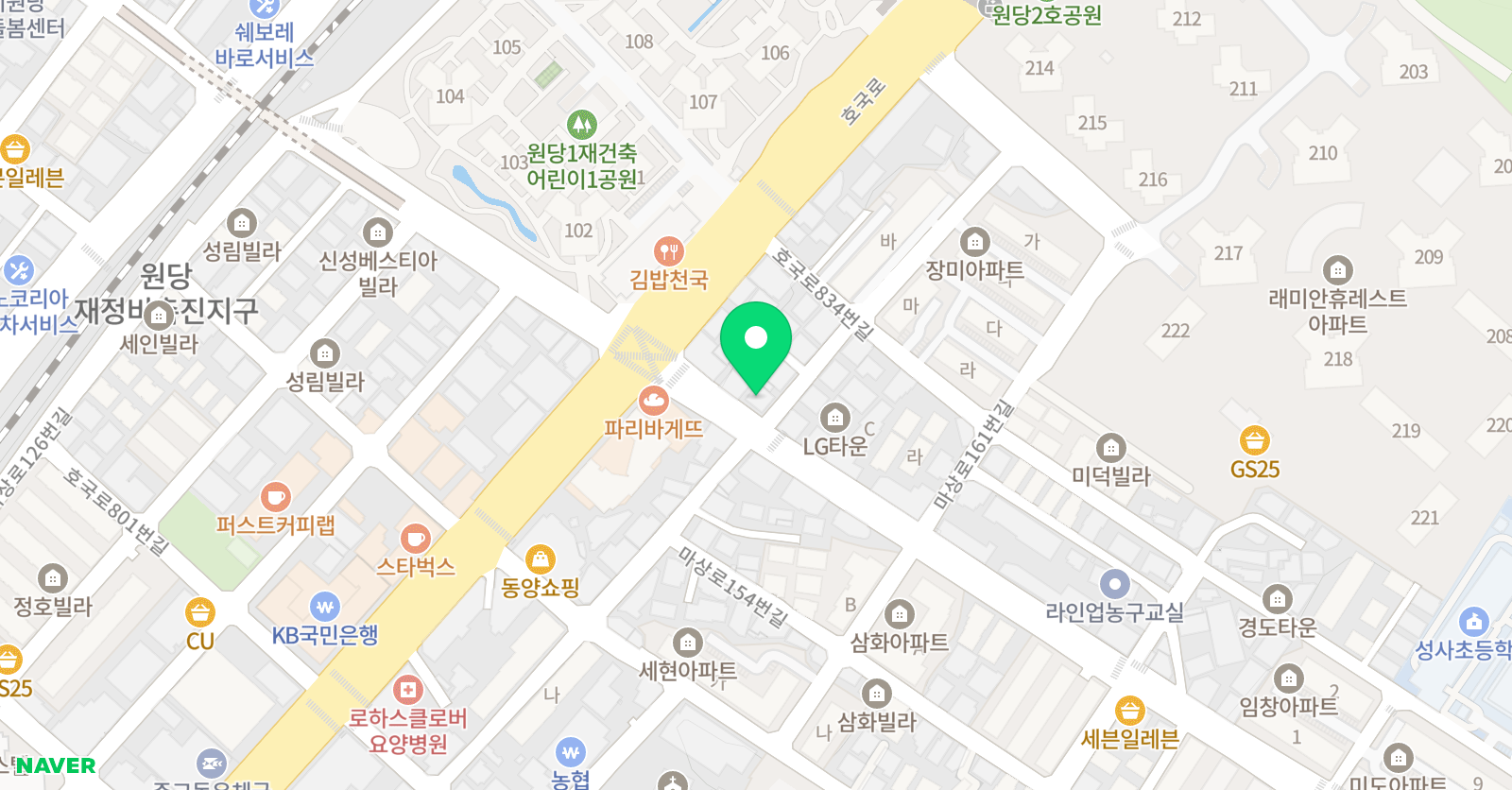 바른셈 보습학원 위치