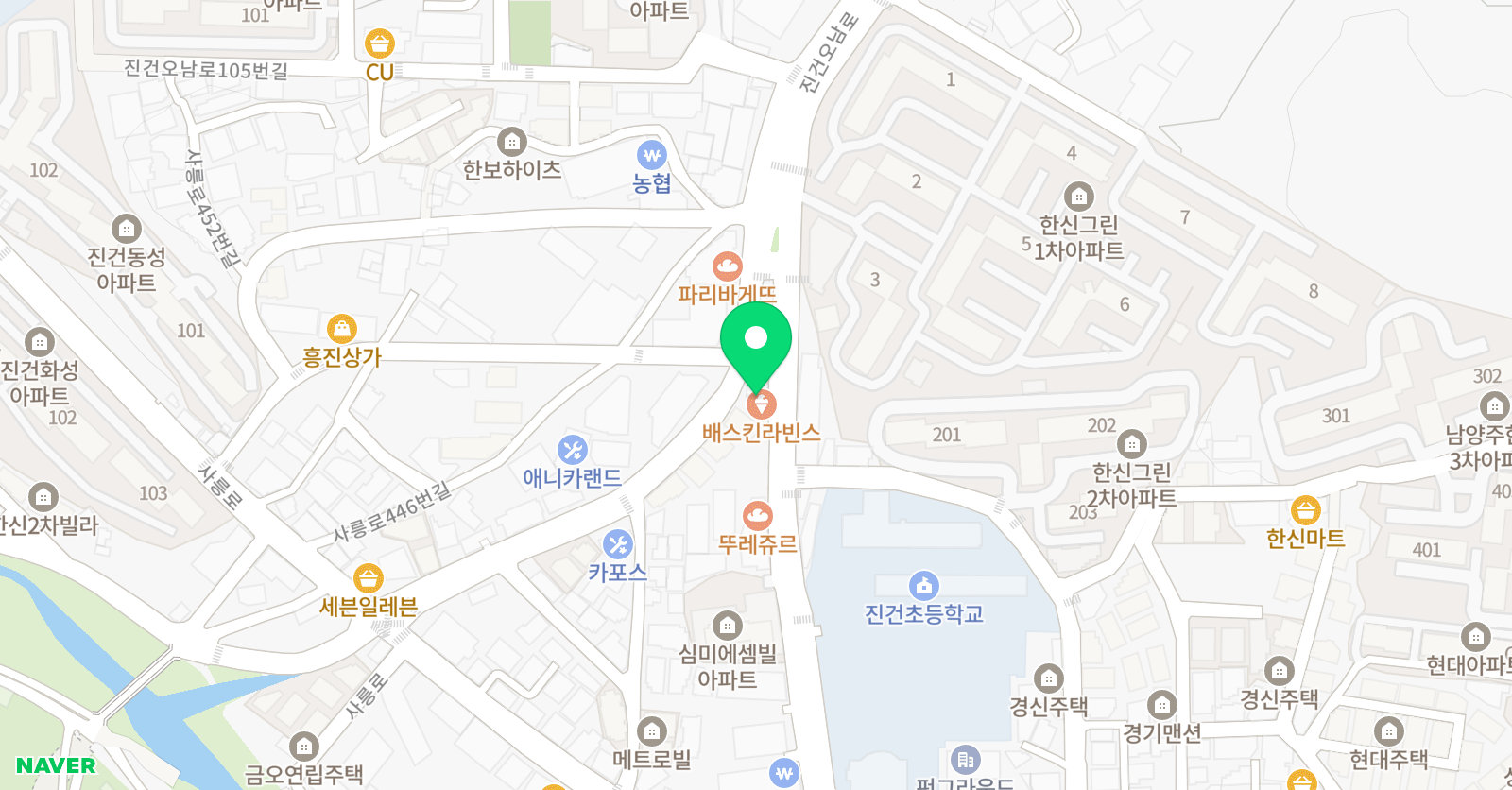 K2 학원 위치