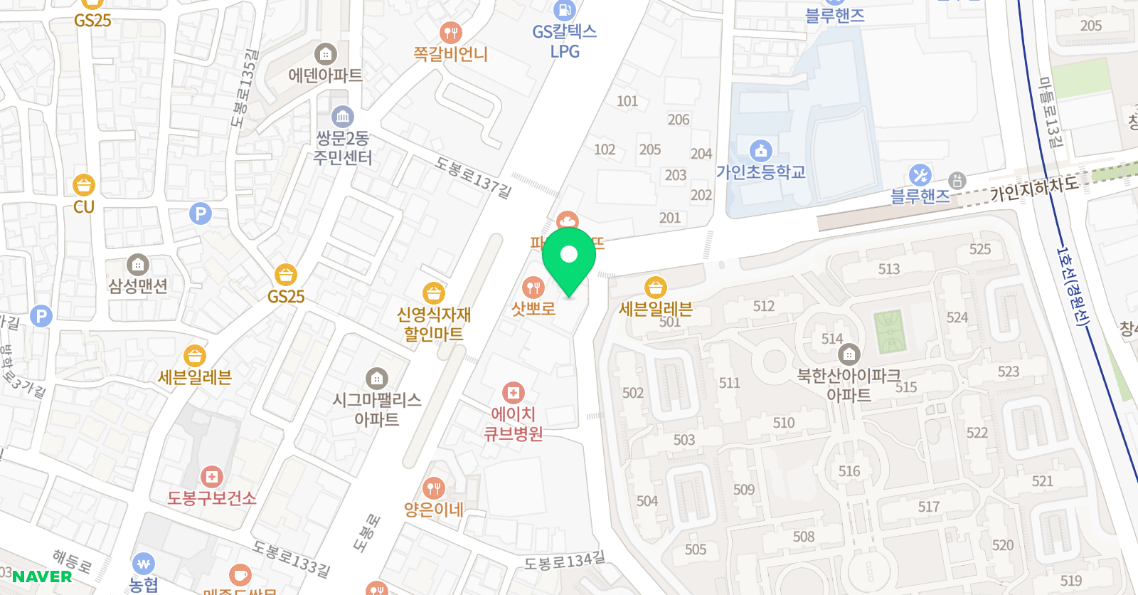 파머스 영어 창동1캠퍼스 위치