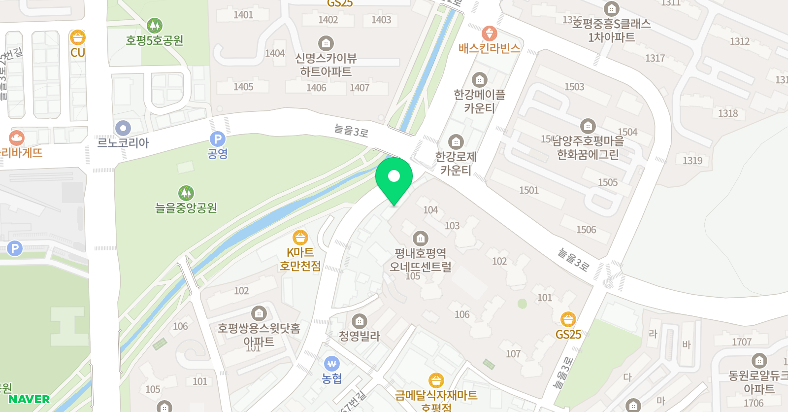 더발레씨어터 호평 위치