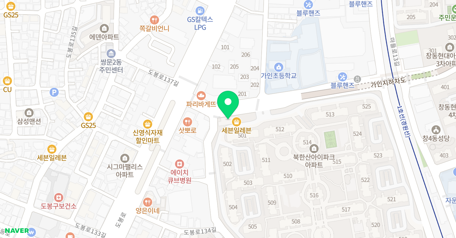 가인 음악학원 위치
