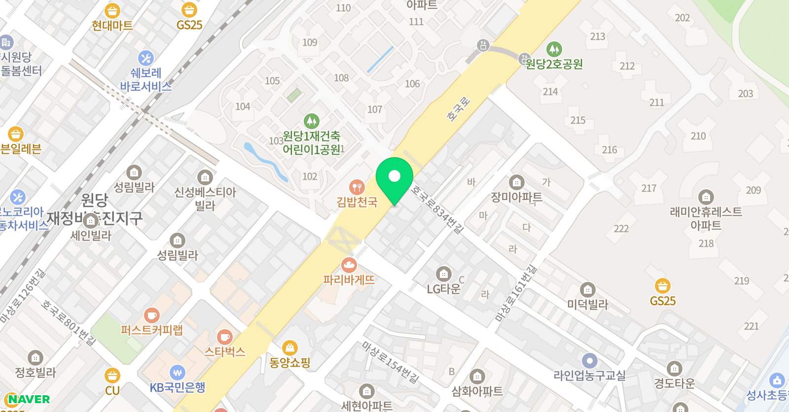 성사미래탑 학원 위치