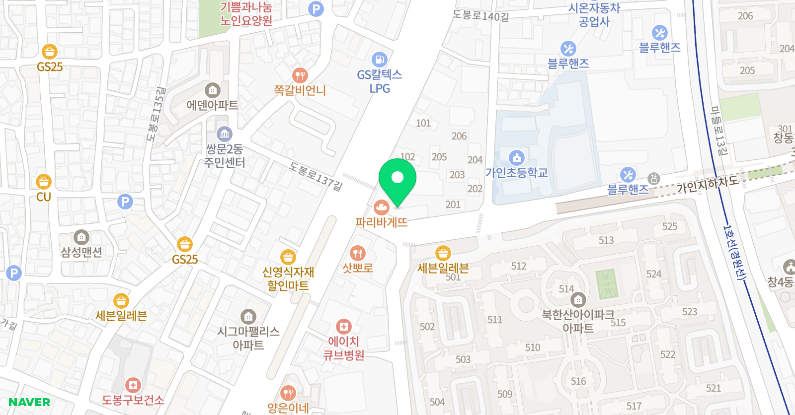 YBM ECC 쌍문점 위치