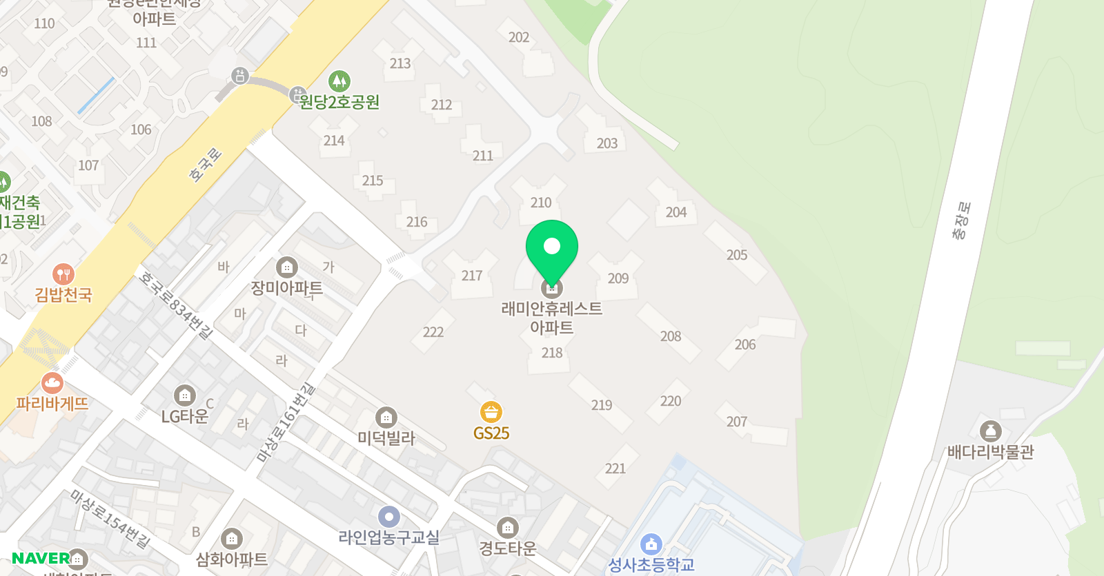 원당성사다비수 위치