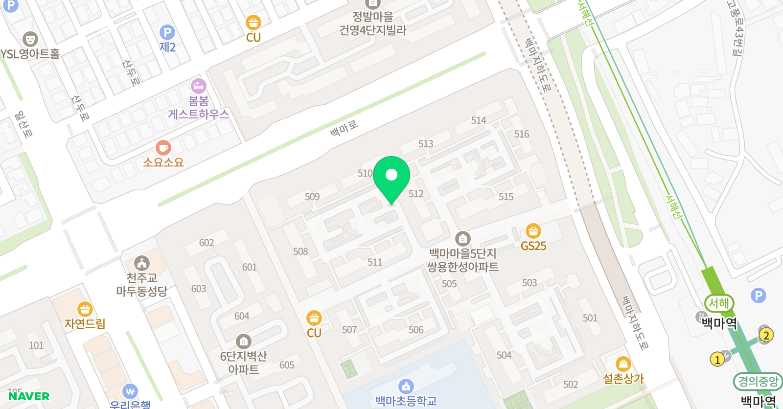 분 영어 위치
