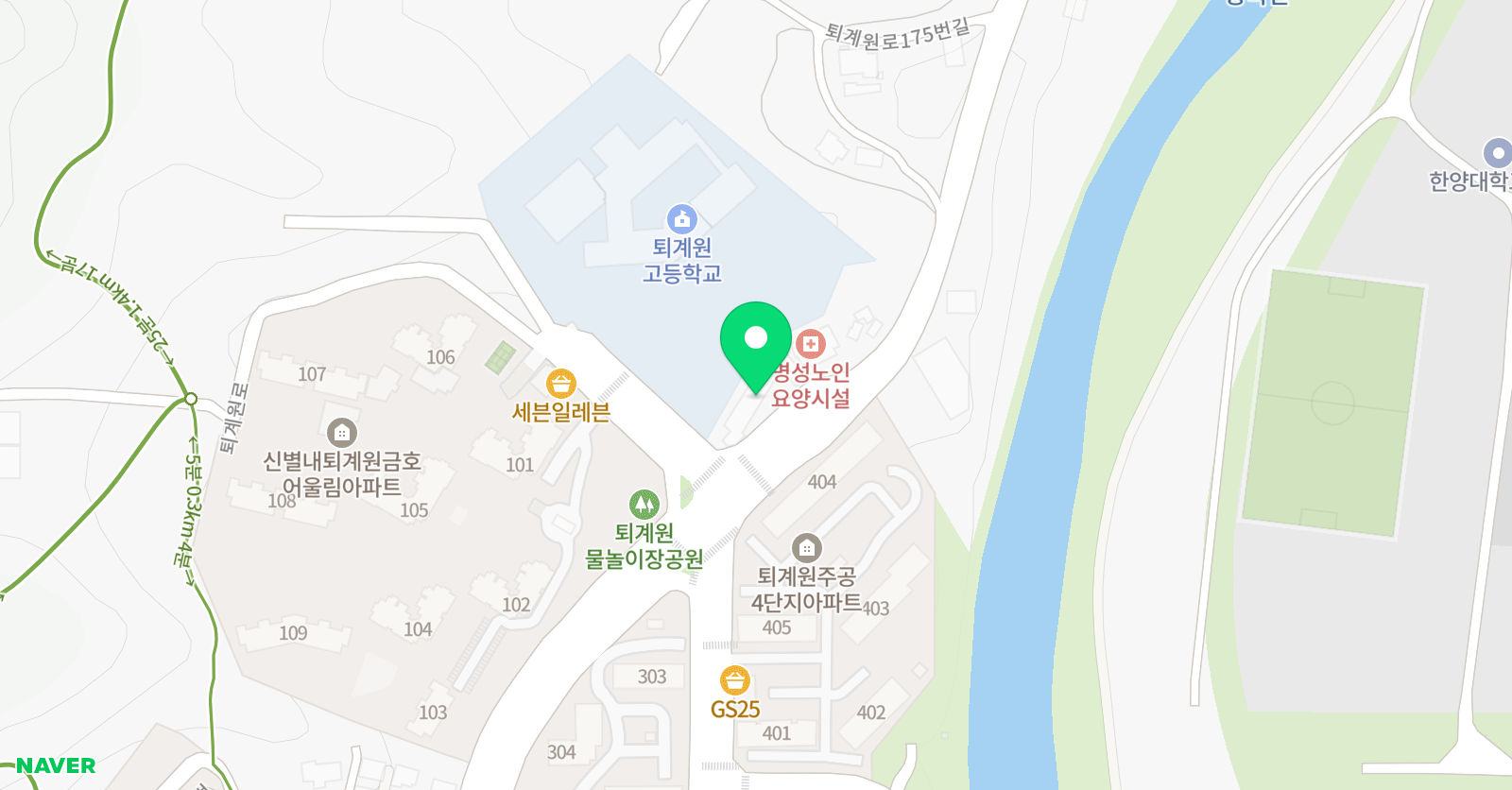 예스학원 고등부관 위치