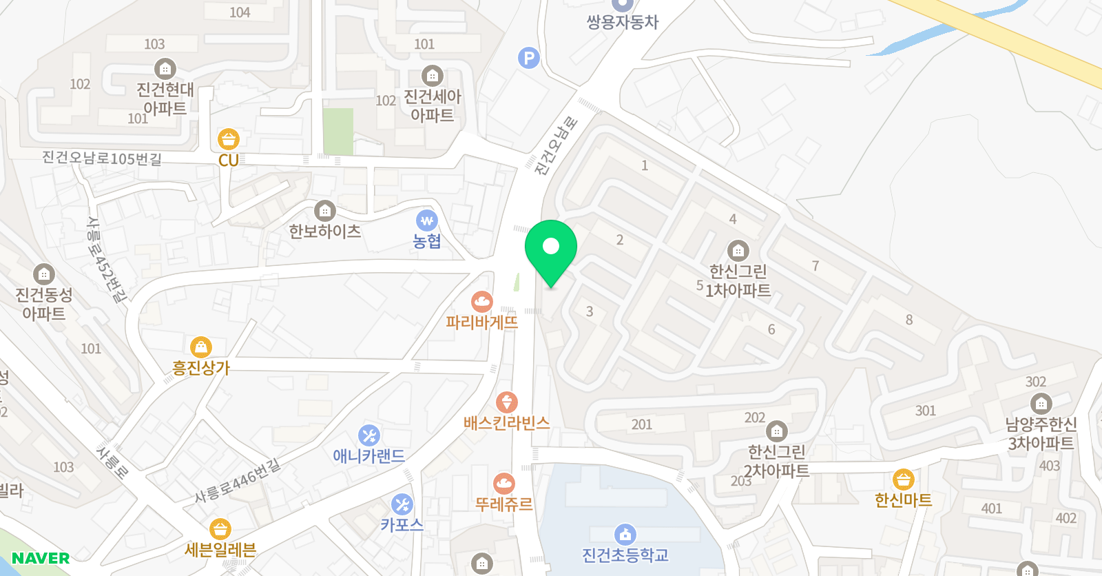 하버드 학원 위치