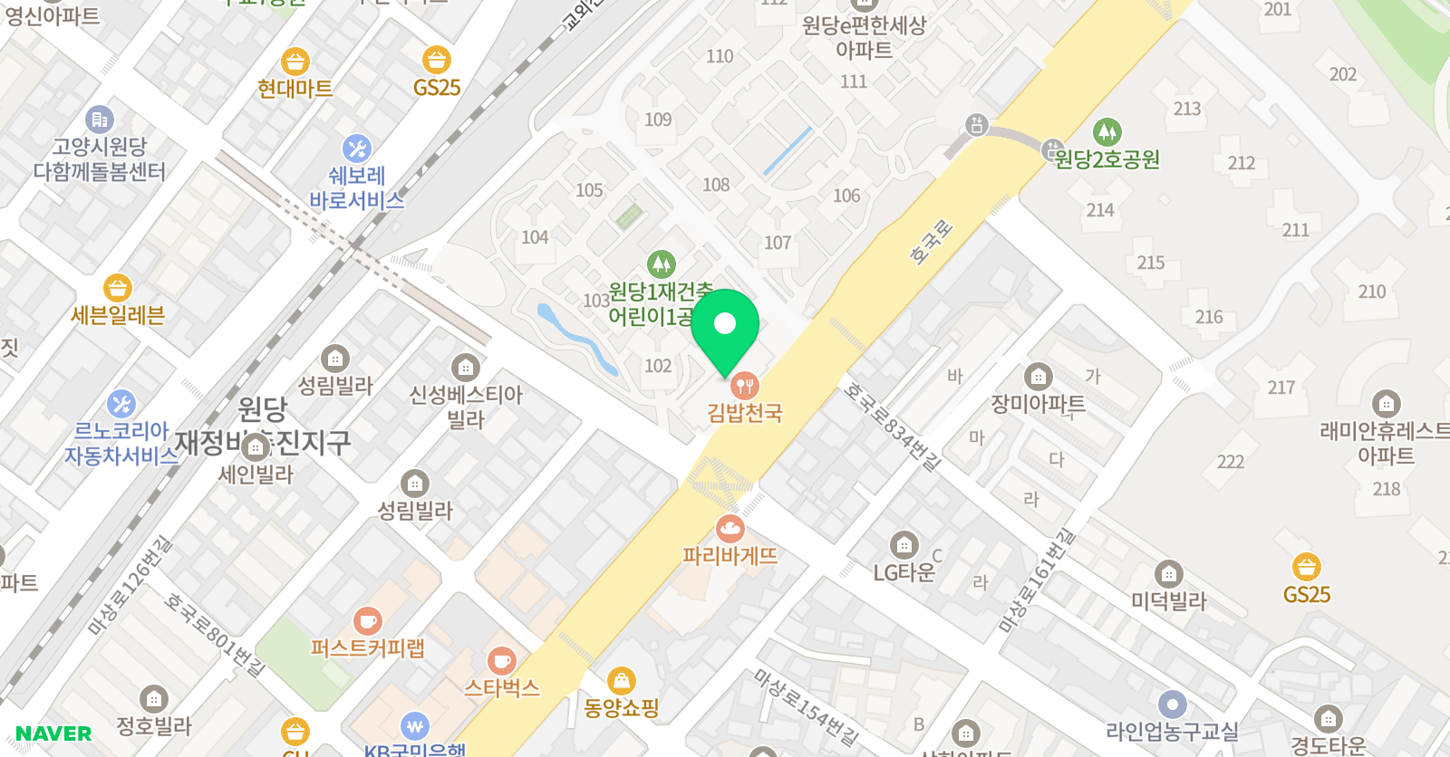 서일 어학원 성사캠퍼스 위치