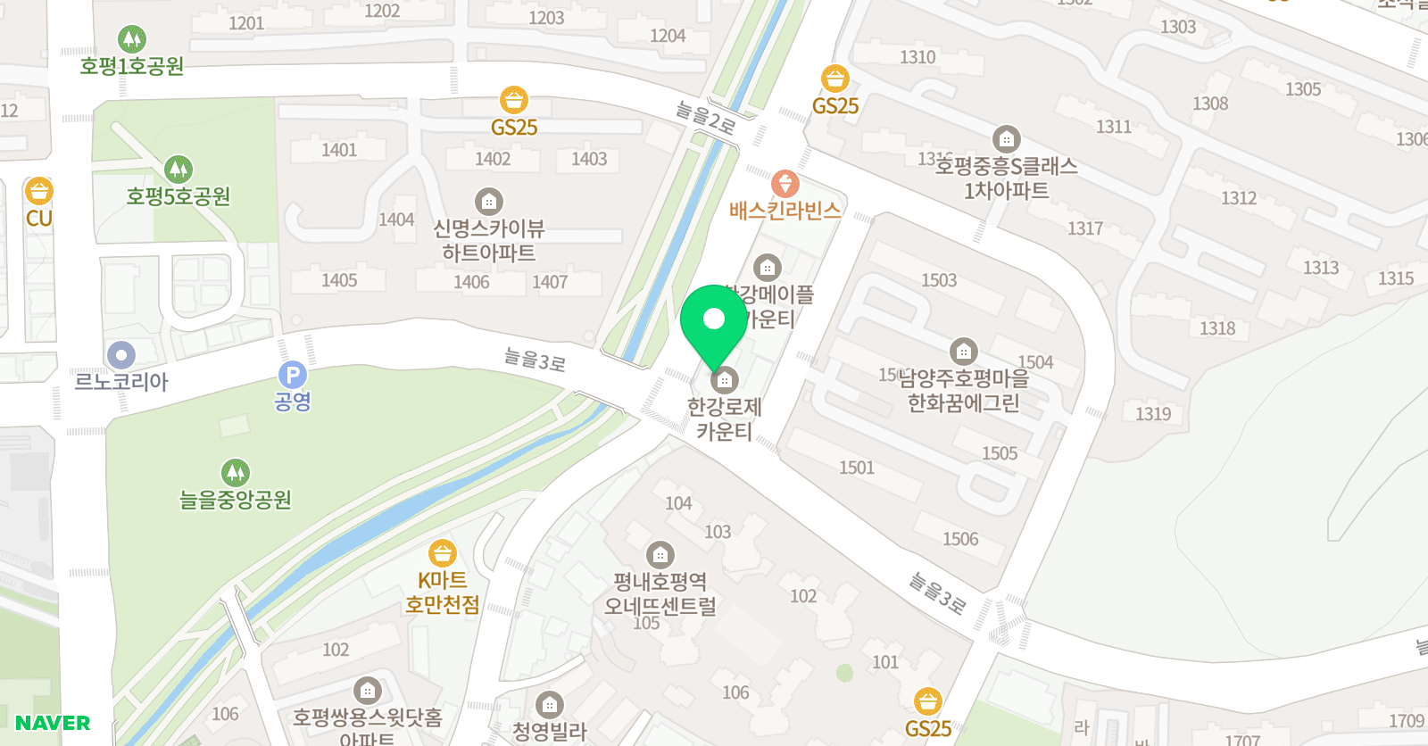지앤비 위치