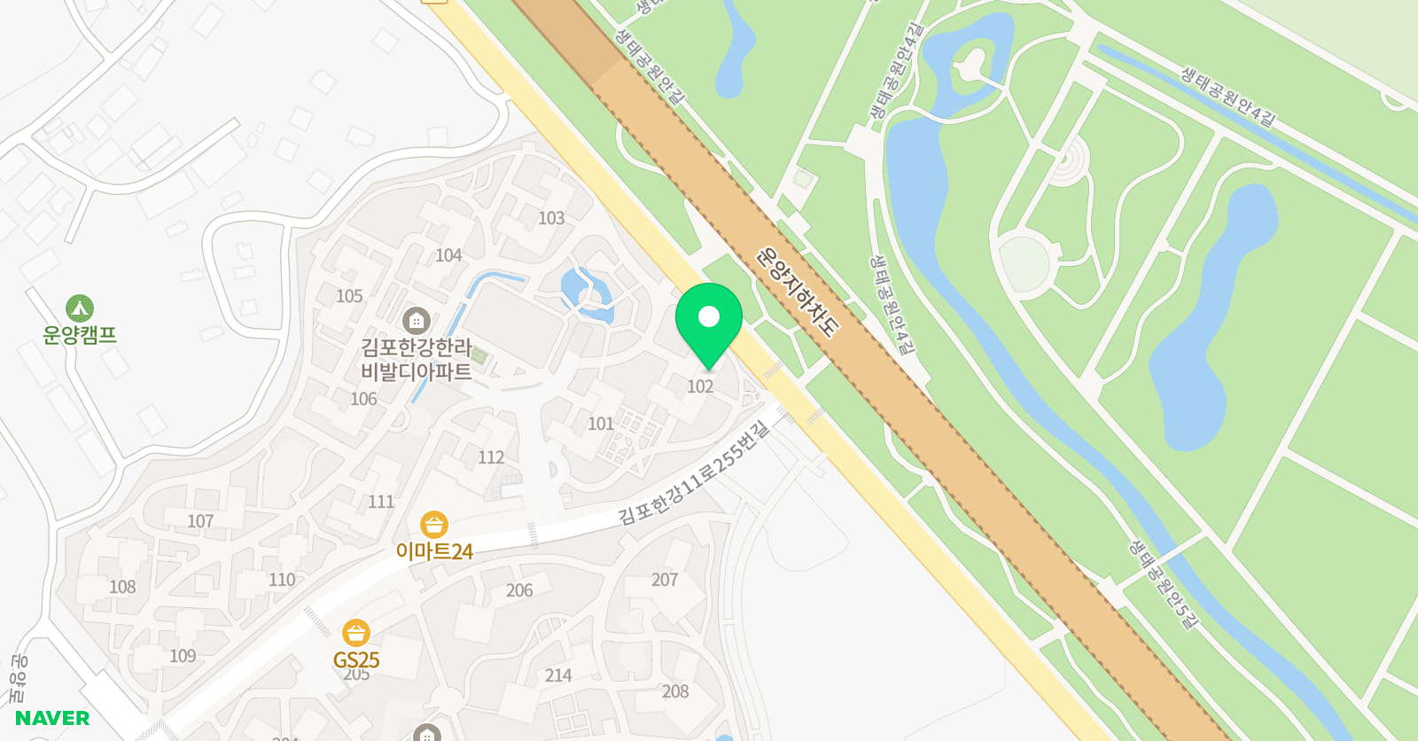 기탄사고력교실 운양한라비발디점 위치