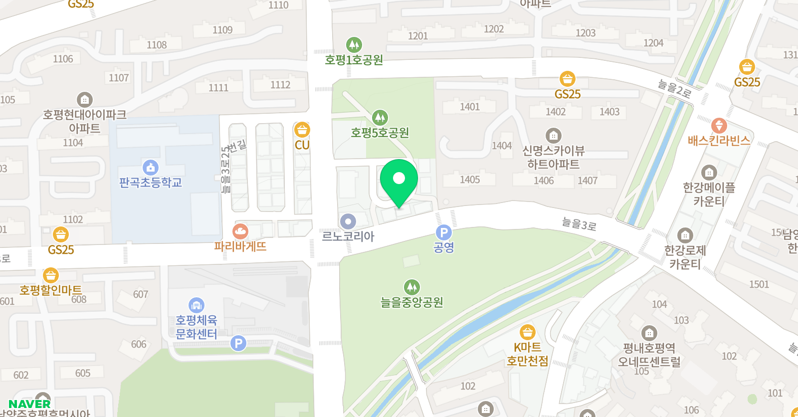 책통클럽 호평센터 위치