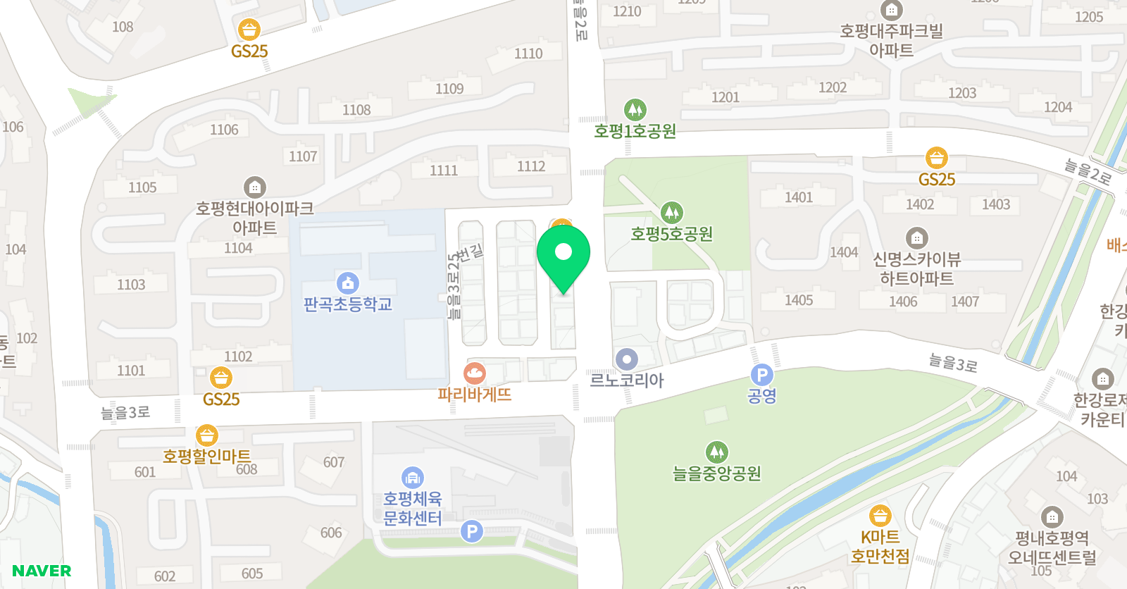 스마트해법 영어 판곡교습소 위치