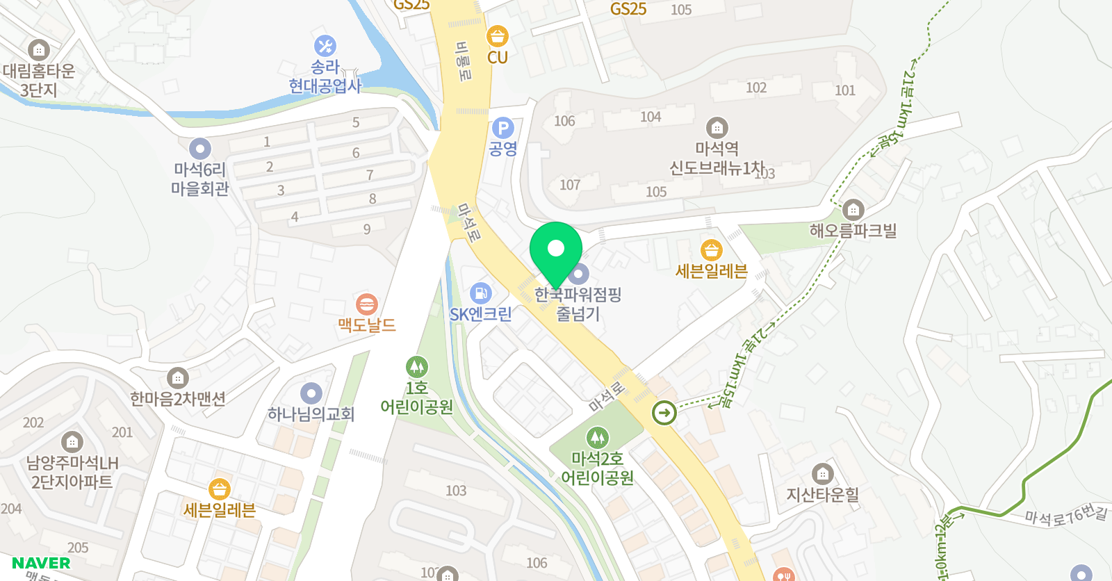 GMT 수학과학학원 위치