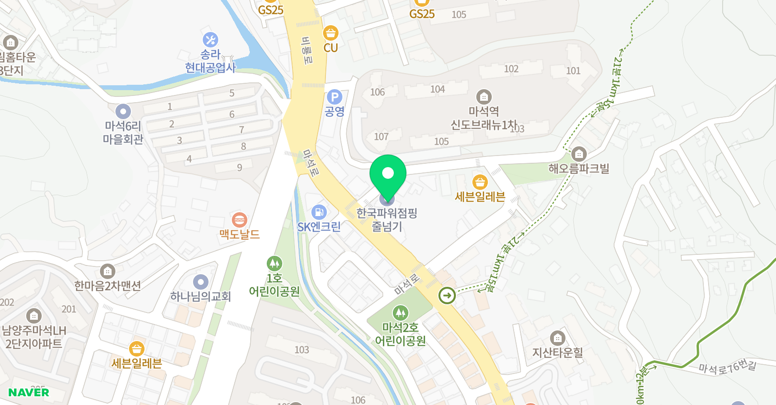 경희대송라 태권도 위치