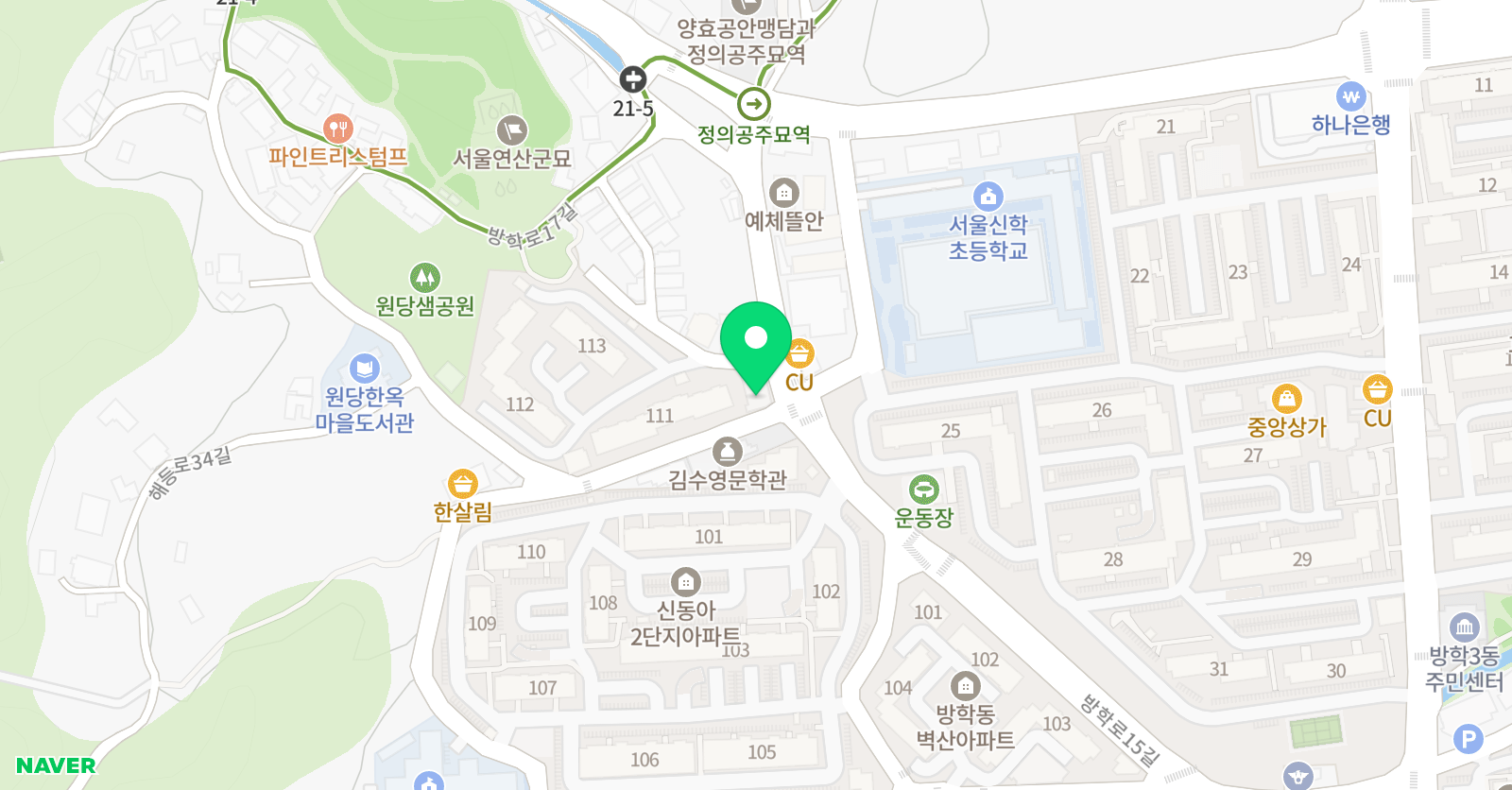 셀파우등생교실 방학세담교실 위치