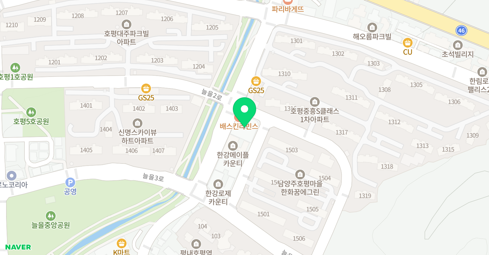 바꿈영수학원 위치