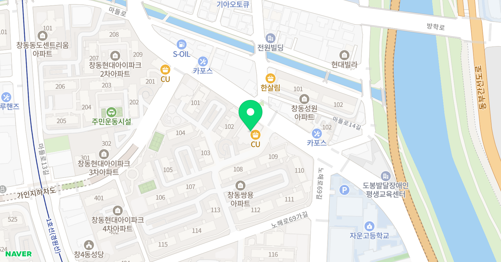 링키영어 창동쌍용점 위치