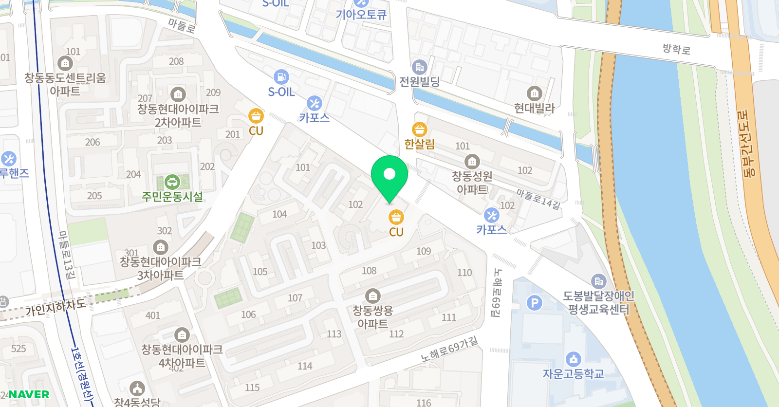 백두 태권도 위치