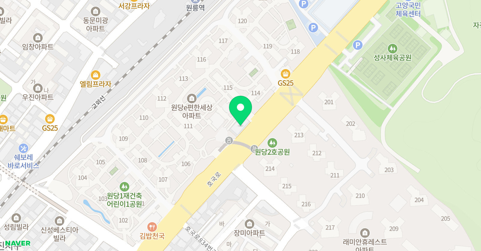 브릭스잉글리쉬스마트해법수학 성사캠퍼스점 위치