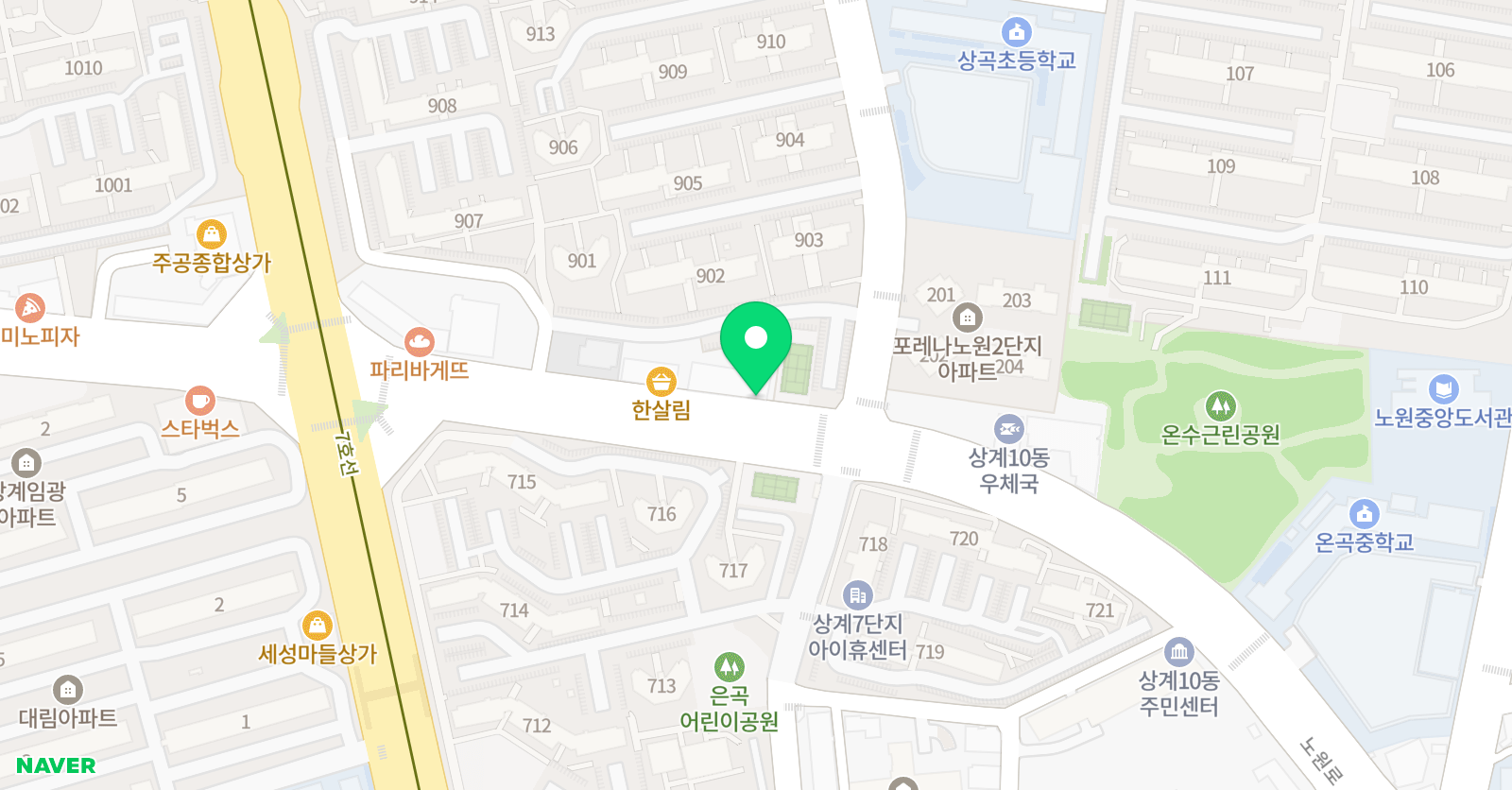 스마트해법영어수학 제니퍼학원 위치