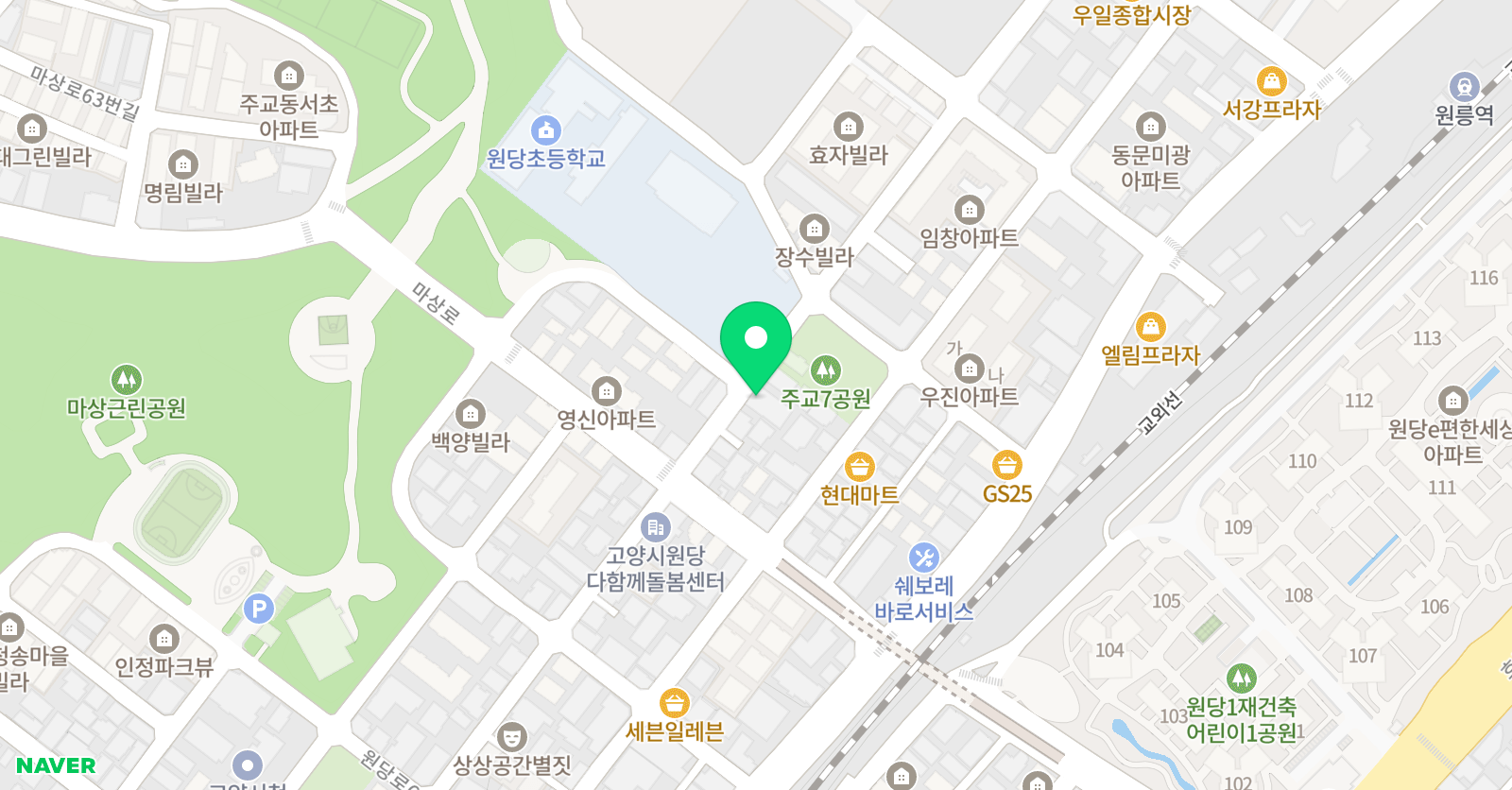 정성 학원 위치