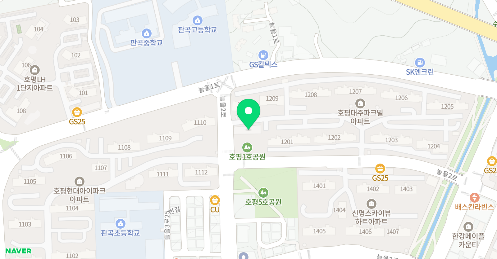 호평 MBA 태권도장 위치