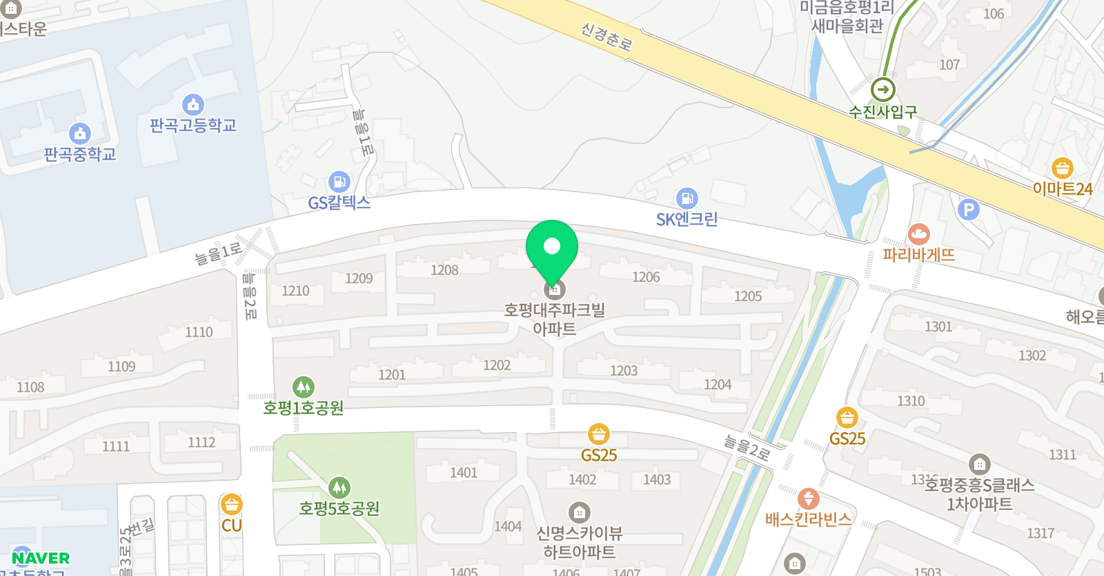아이리더스쿨 남양주호평대주점 위치