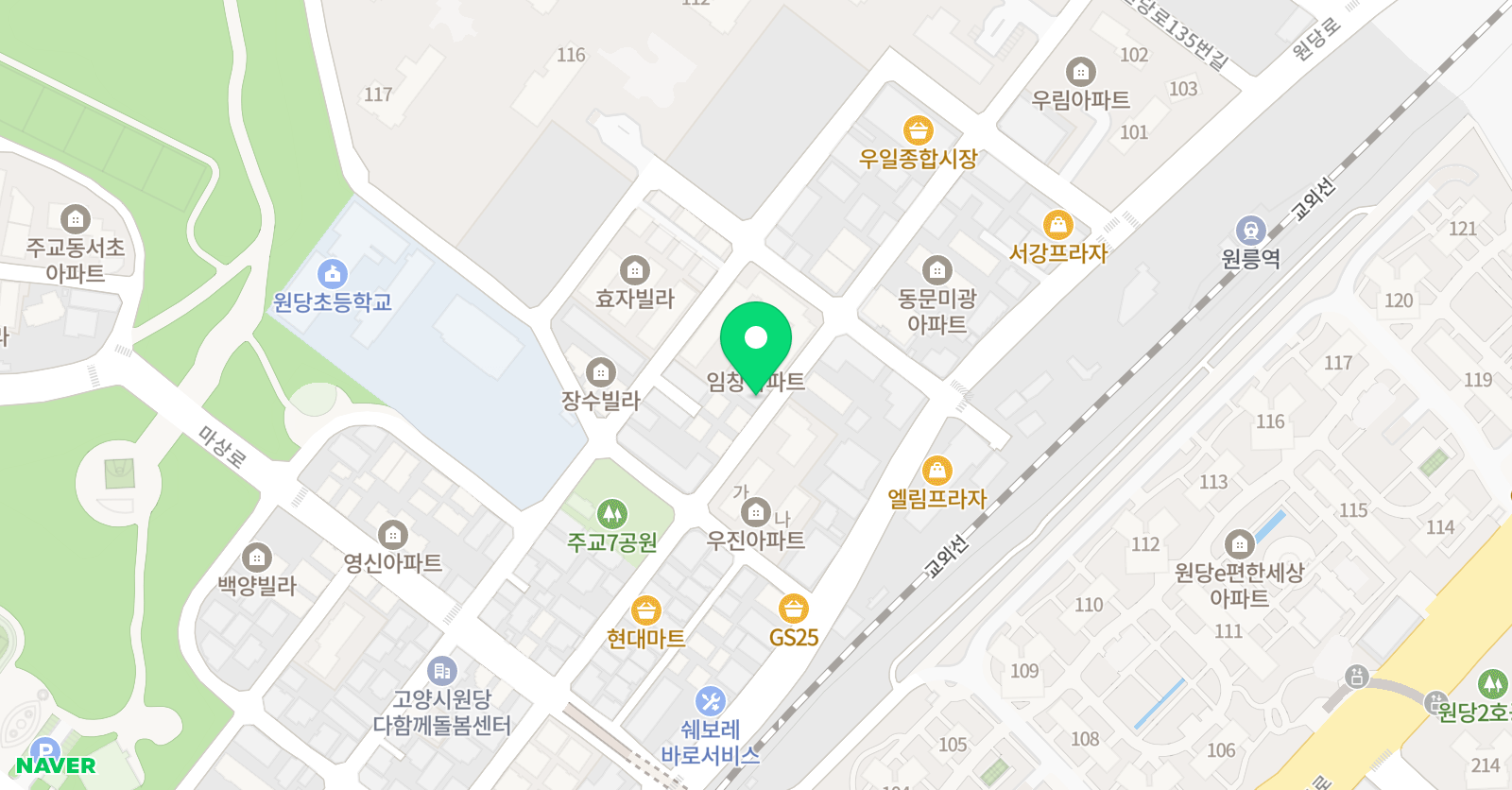 원당 어학원 위치