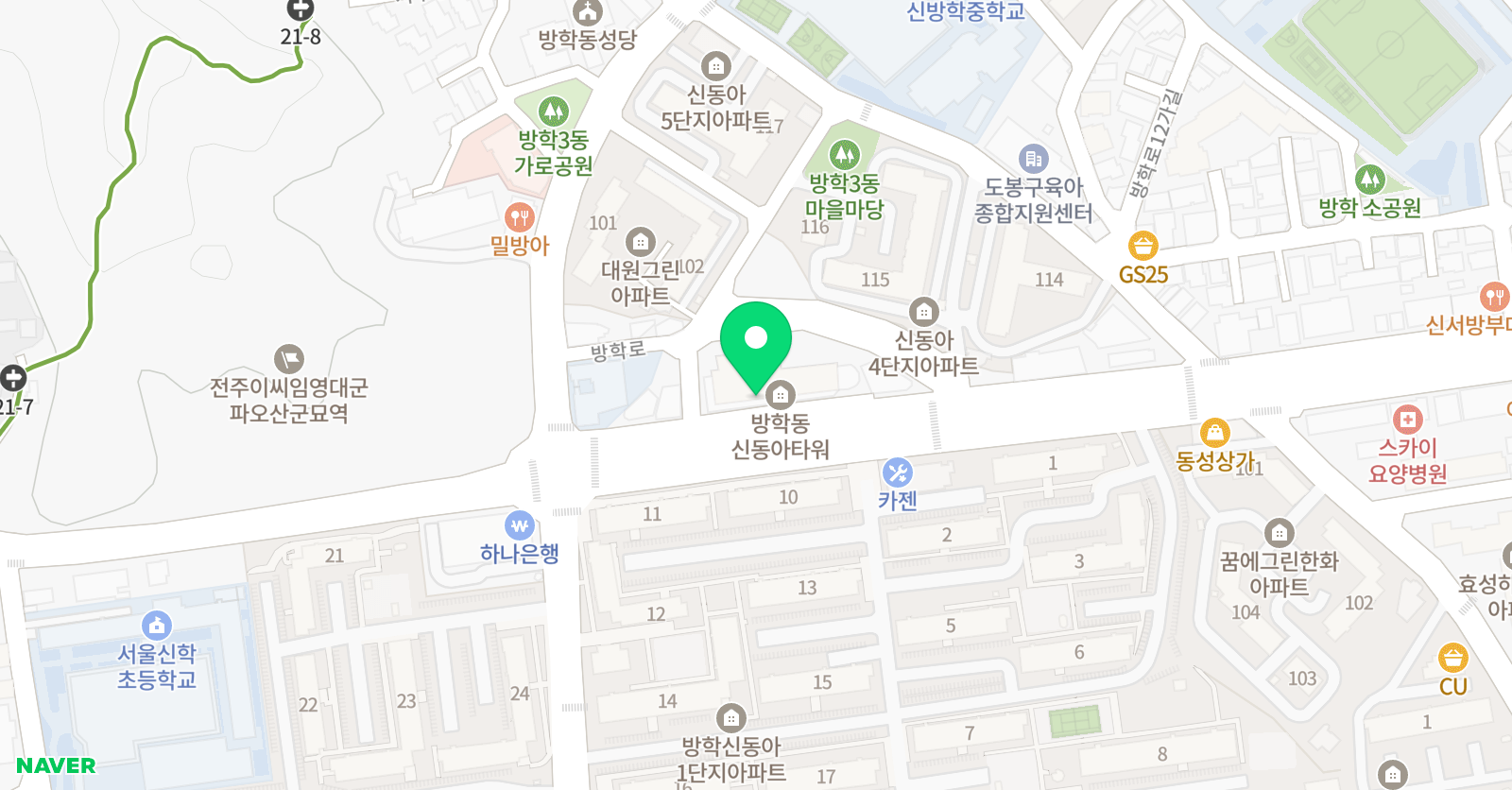 예향 피아노학원 위치