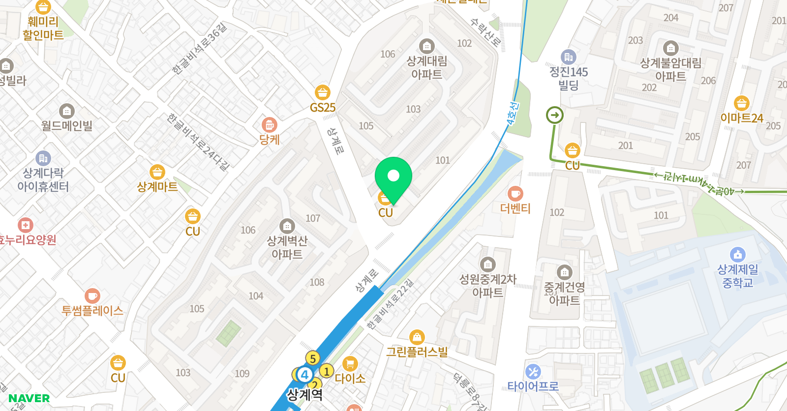 용인대아이사랑 태권도 위치